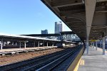 Looking east from Platform F at Jamaica Station. We can see the rest of the platforms